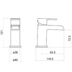 Trisen Warley Mini Mono Basin Mixer Tap