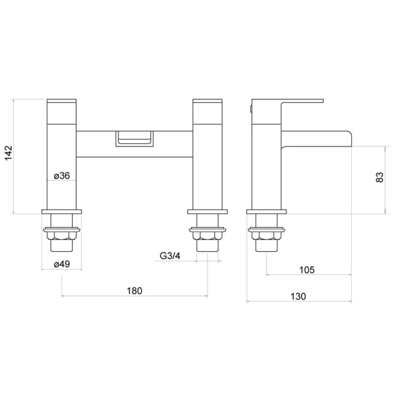 Trisen Warley Bath Filler