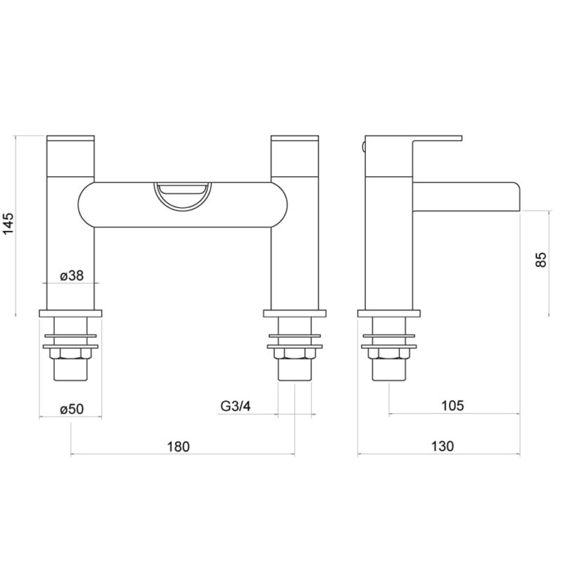 Trisen Ganton Bath Filler
