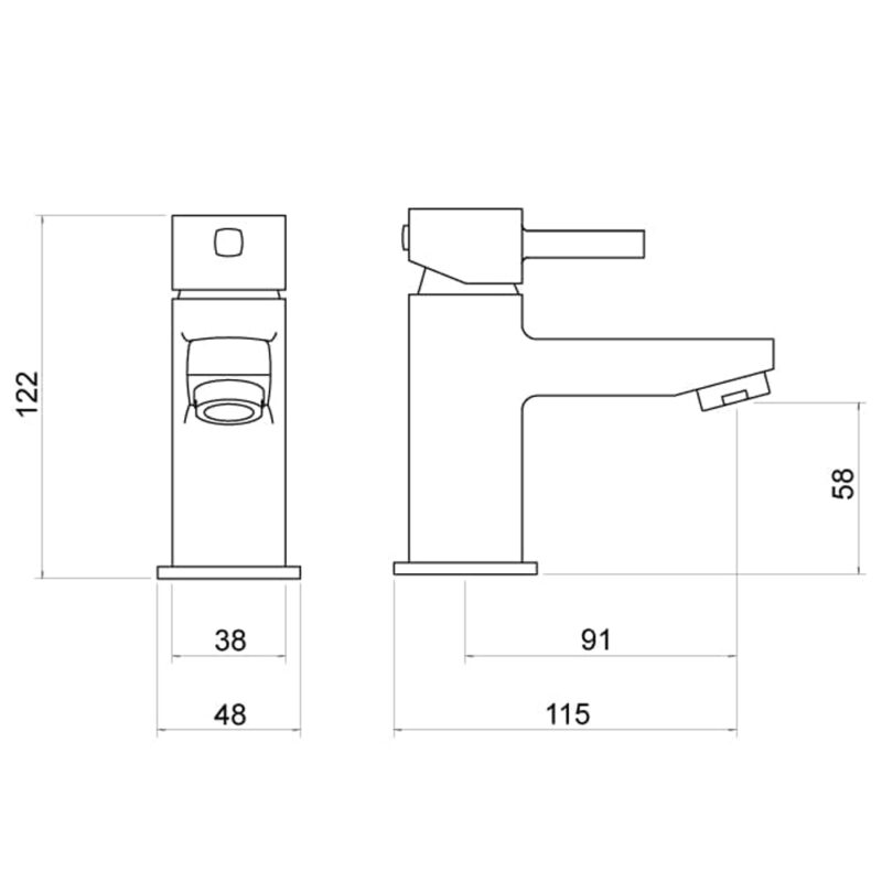 Trisen Arden Mini Mono Basin Mixer Tap
