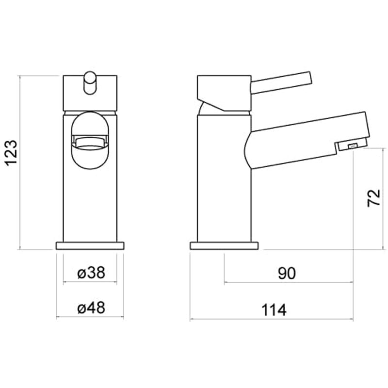 Trisen Grove Mini Mono Basin Mixer Tap