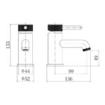 Trisen Verdura Black Basin Mixer