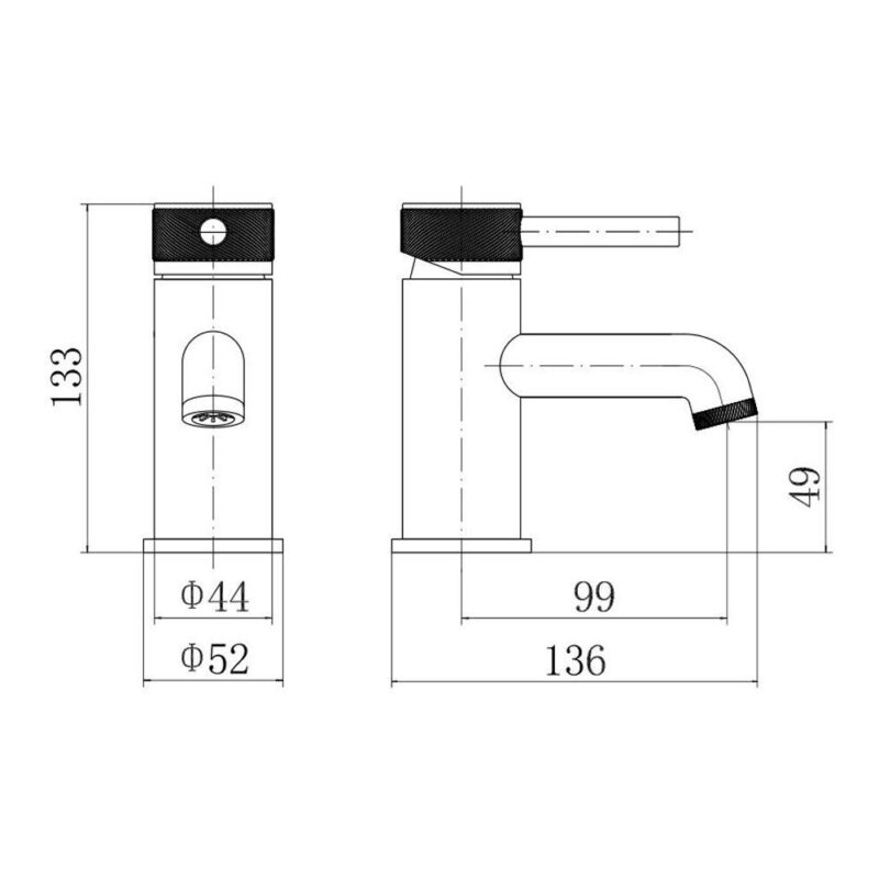 Trisen Verdura Brushed Brass Basin Mixer