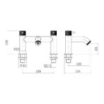 Trisen Verdura Brushed Brass Bath Filler