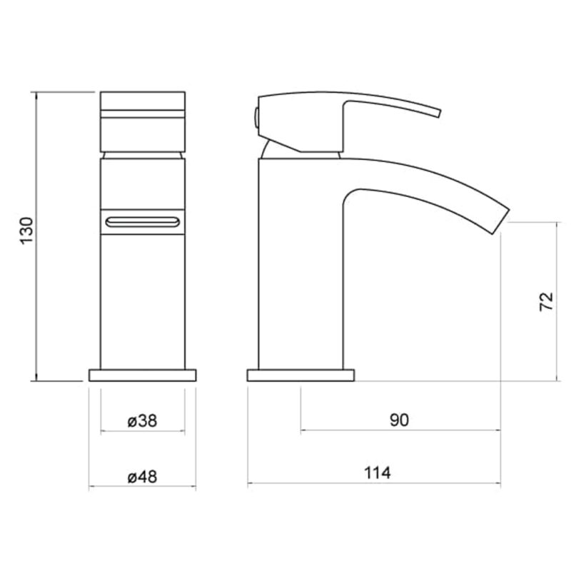 Trisen Knole Mini Mono Basin Mixer Tap