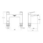 Trisen Roveri Chrome Bath Filler
