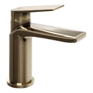 Trisen Roveri Brushed Brass Mini Mono Basin Mixer