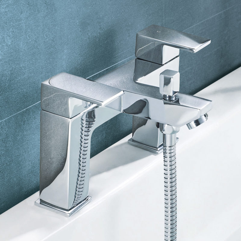 Trisen Two Handle Bath Shower Mixer Tap with Kit