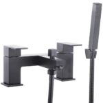 Trisen Kawa Bath Shower Mixer Tap with Kit Black