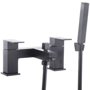 Trisen Kawa Bath Shower Mixer Tap with Kit Black
