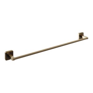 Trisen 600mm Brushed Brass Single Towel Bar