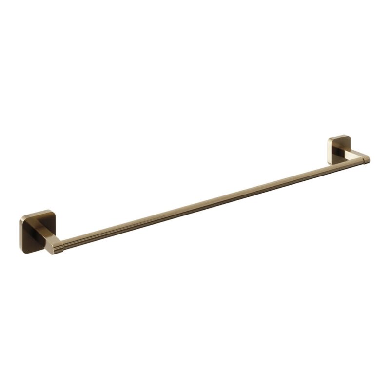 Trisen 600mm Brushed Brass Single Towel Bar Trisen 600mm Brushed Brass Single Towel Bar