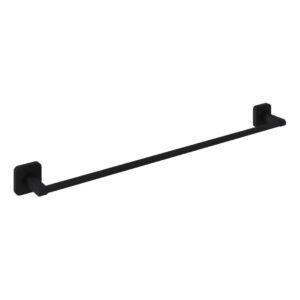 Trisen 600mm Matt Black Single Towel Bar