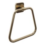 Trisen Brushed Brass Towel Ring