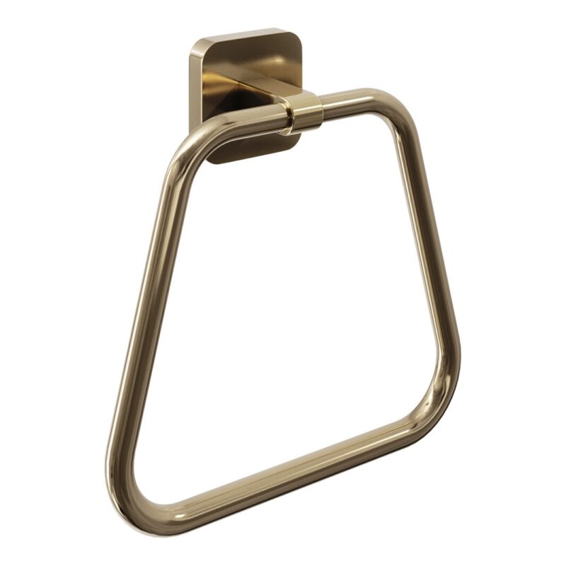 Trisen Brushed Brass Towel Ring Trisen Brushed Brass Towel Ring