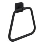 Trisen Matt Black Towel Ring
