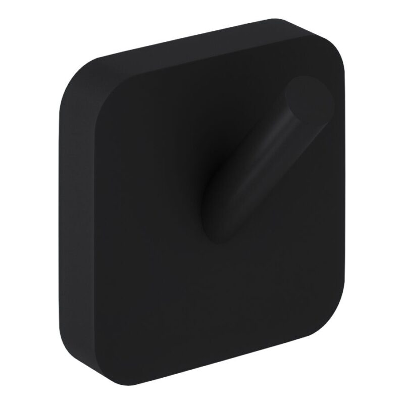 Trisen Matt Black Single Robe Hook