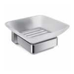 Trisen Chrome Soap Holder with Glass Dish