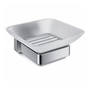 Trisen Chrome Soap Holder with Glass Dish