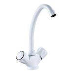 Trisen White Two Handle Club Sink Mixer