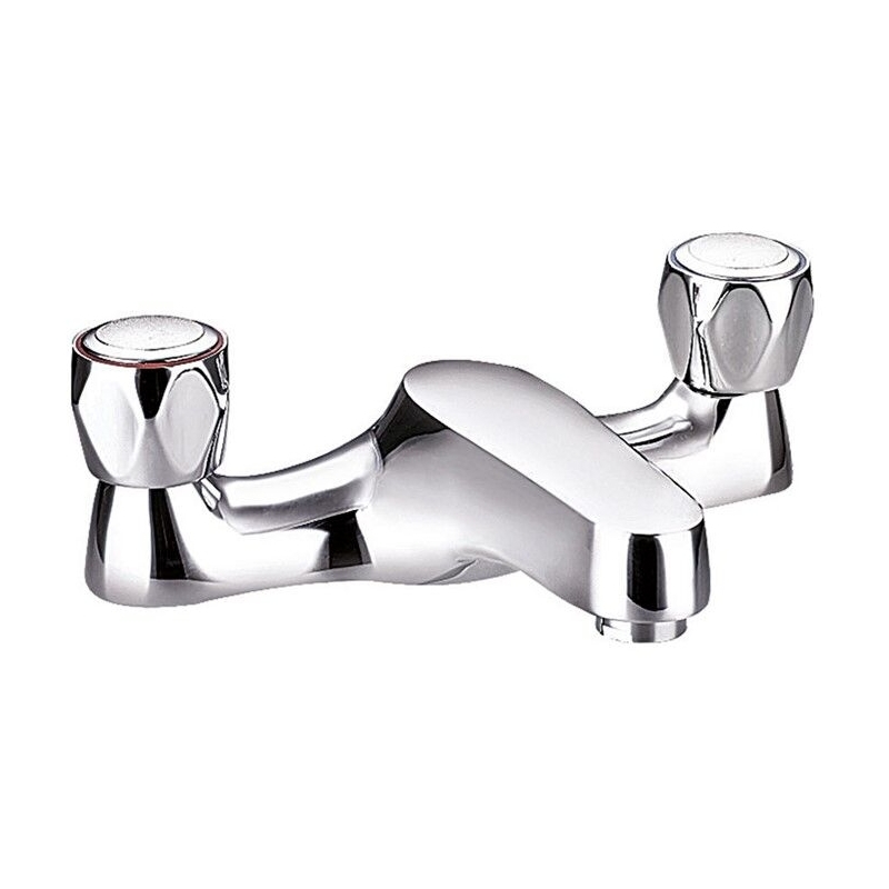 Trisen Club Two Handle Bath Filler Chrome