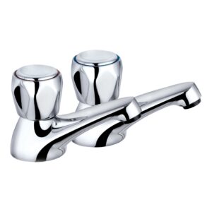 Trisen Chrome Club Bath Taps Pair