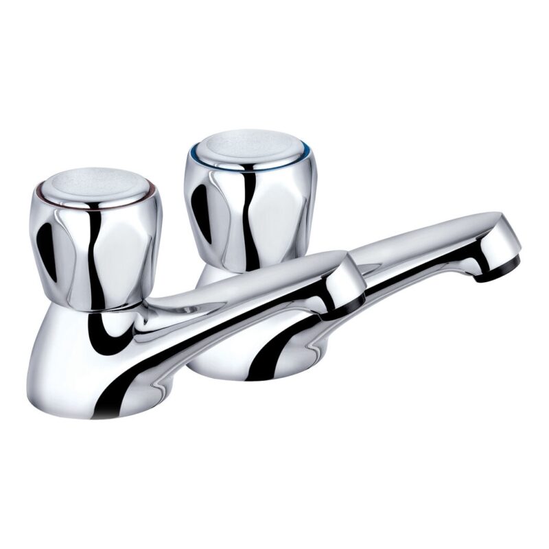 Trisen Chrome Club Bath Taps Pair Trisen Chrome Club Bath Taps Pair