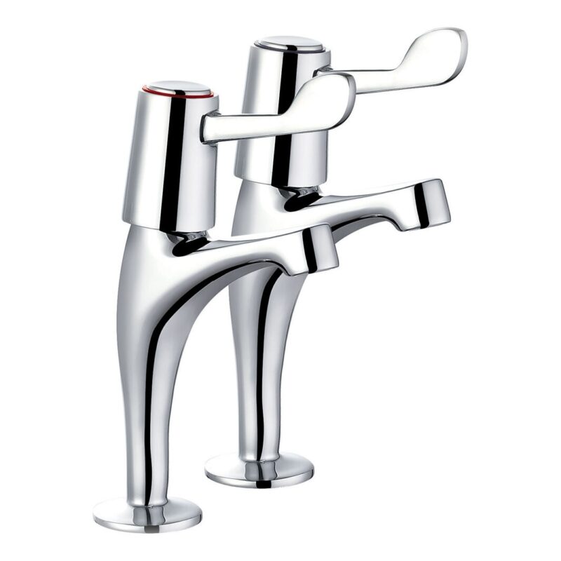 Trisen High Neck Lever Pillar Taps Trisen High Neck Lever Pillar Taps