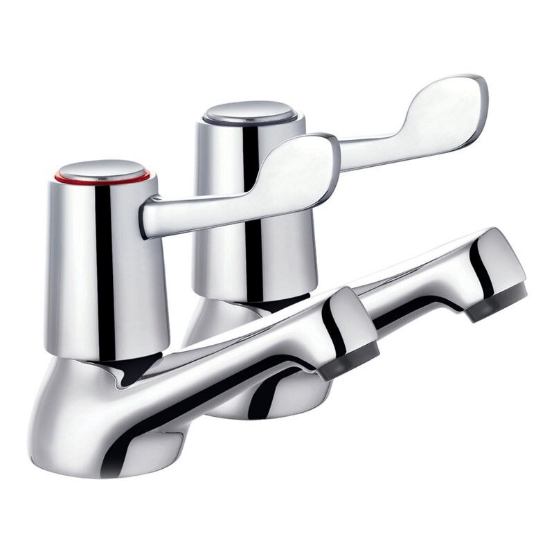 Trisen Chrome Lever Basin Taps Trisen Chrome Lever Basin Taps