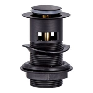 Trisen Black Pop Up Slotted Basin Waste