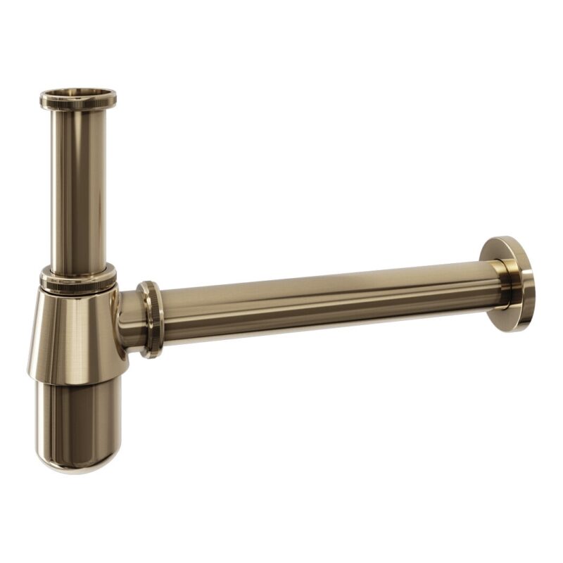Trisen Brushed Brass Basin Bottle Trap Trisen Brushed Brass Basin Bottle Trap