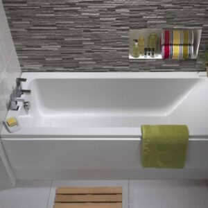 Twyford Aspect Bath 1700x700mm 2 Tap Holes