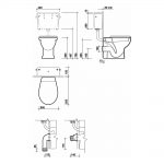 Twyford Alcona Back-To-Wall Toilet Pan
