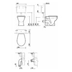 Twyford Alcona Back-To-Wall Toilet Pan