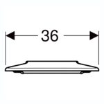 Twyford Avalon Toilet Seat Ring Top Fix White