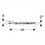 Twyford Avalon Toilet Seat Ring Top Fix White