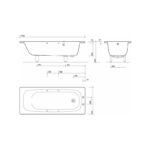 Twyford Celtic Bath 17002 Tap Slip Resist with Grips