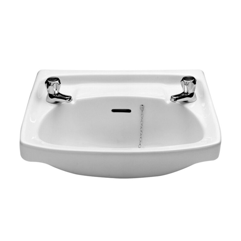 Twyford Classic Washbasin 560x415 2 Tap Holes