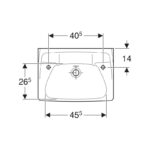 Twyford Classic Washbasin 560x415 2 Tap Holes
