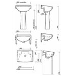 Twyford Classic Washbasin 560x415 2 Tap Holes