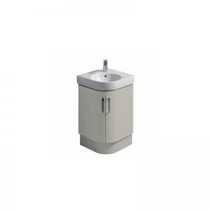 Twyford E200 Plinth for 500 Corner Washbasin Unit Grey