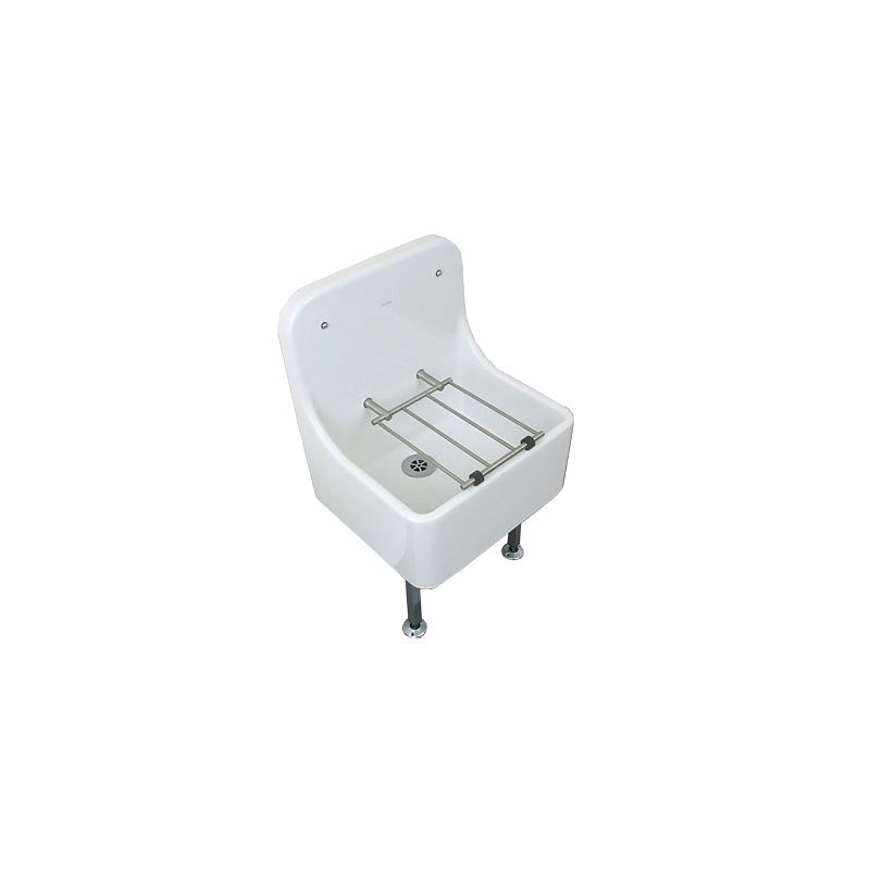 Twyford High Back Cleaner Sink 470x405 with Grating