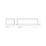 Twyford Callisto Galerie 1700 Front Bath Panel