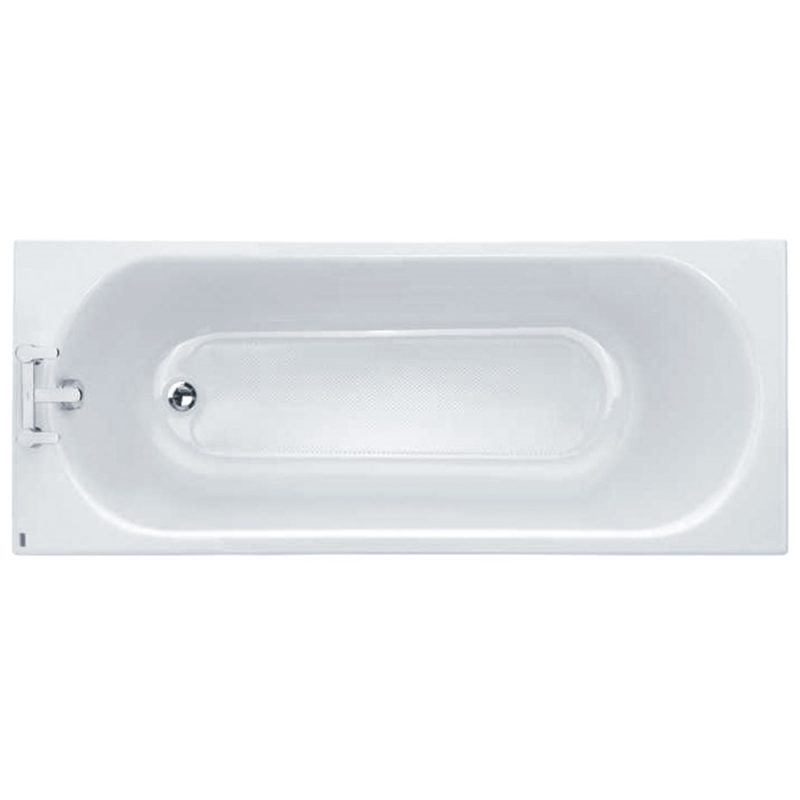 Twyford Opal 1700x700mm Bath 2 Tap Holes Anti Slip
