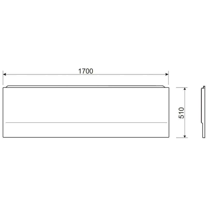 Twyford Endurance 1700mm Bath Front Panel