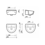 Twyford Sola Washbasin 400x345 2 Tap