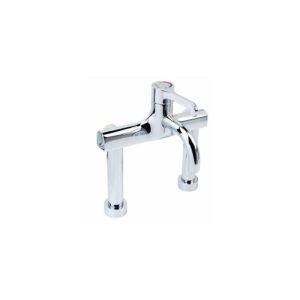 Twyford Sola Thermostatic Deck Surgeons Mixer Lever Tap, Fixed Spout