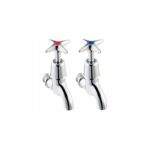 Twyford Sola 1/2" Bib Taps Cross Head Pair