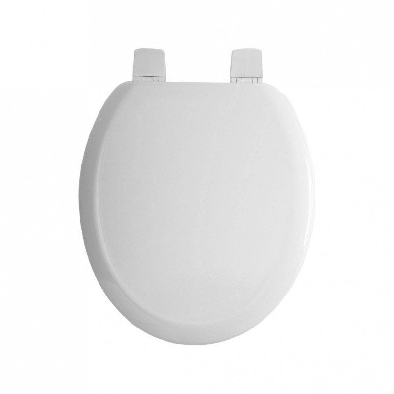 Twyford BS Toilet Seat & Cover with Bottom Fix SS Hinge White