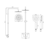 Vado Aquablade Round Shower Column Chrome